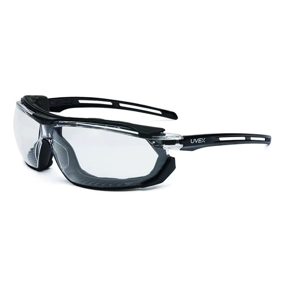 Óculos De Proteção Uvex Com Lente Incolor Clip Interno Proteção Contra Impactos Esportivo