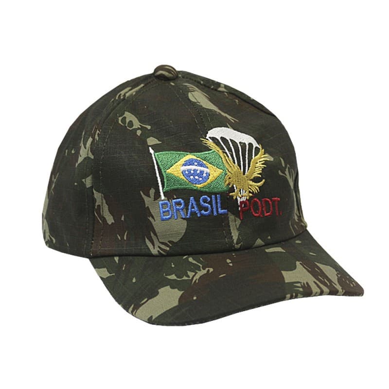 Boné camuflado Rip Stop Bordado Paraquedista