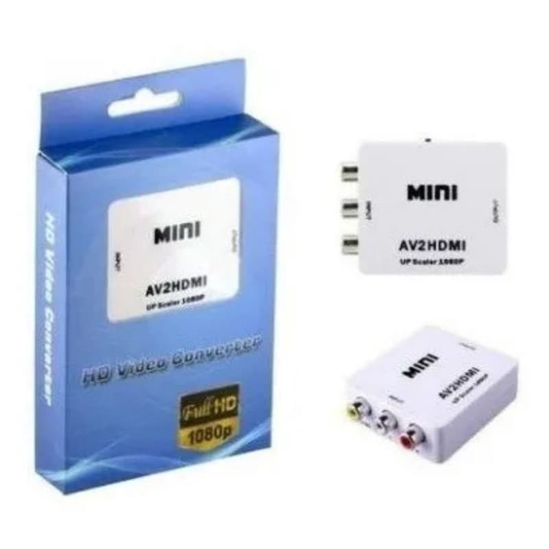 Conversor Adaptador  Rca Av Para Hdmi Universal TV LCD LED OLED Monitor