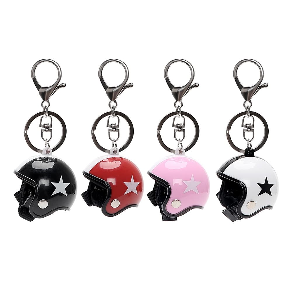 Chaveiro Criativo De Metal Com Cinco Estrelas Para Chave De Carro/Motocicleta/Capacete De Segurança