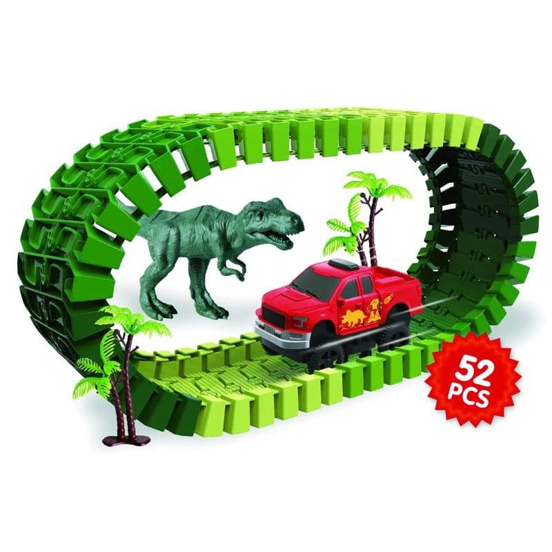 Pista de Dinossauro Monta e Desmonta Interativa Com 52 Peças Trilha Dino ENVIO IMEDIATO