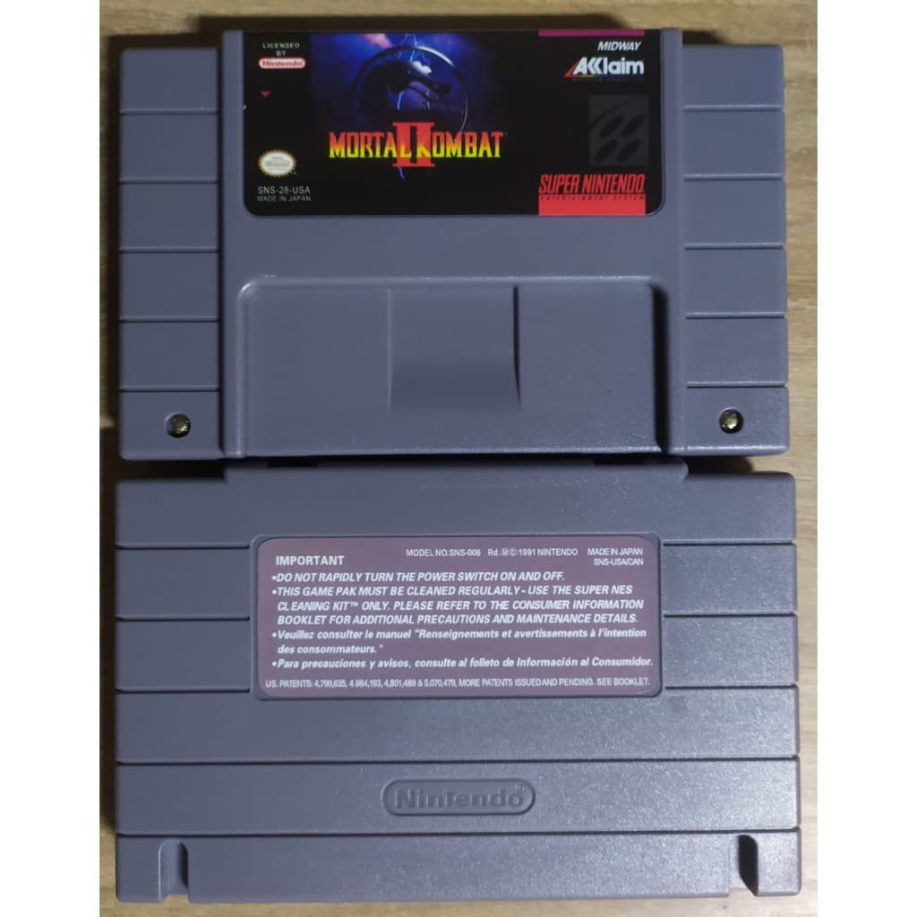 Mortal Kombat 2 cartucho novo Super Nintendo