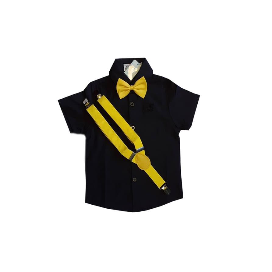 Camisa Preta Infantil Bebê a 3 Anos Tema Festa Mickey Batman