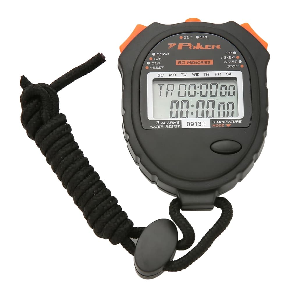 Cronometro Profissional Poker Running 60 Voltas Digital