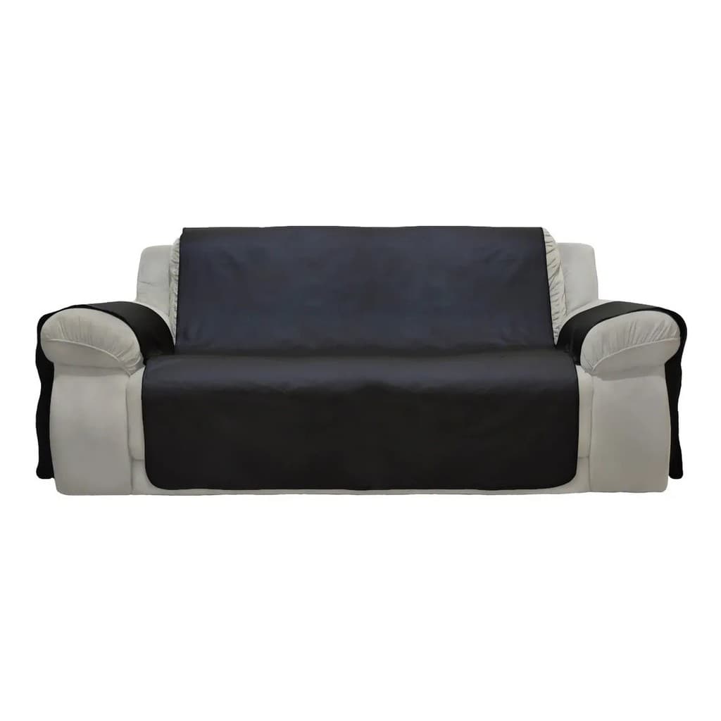 Capa De Luxo Protetora - Em Corino - Para Sofá De 3 Lugares