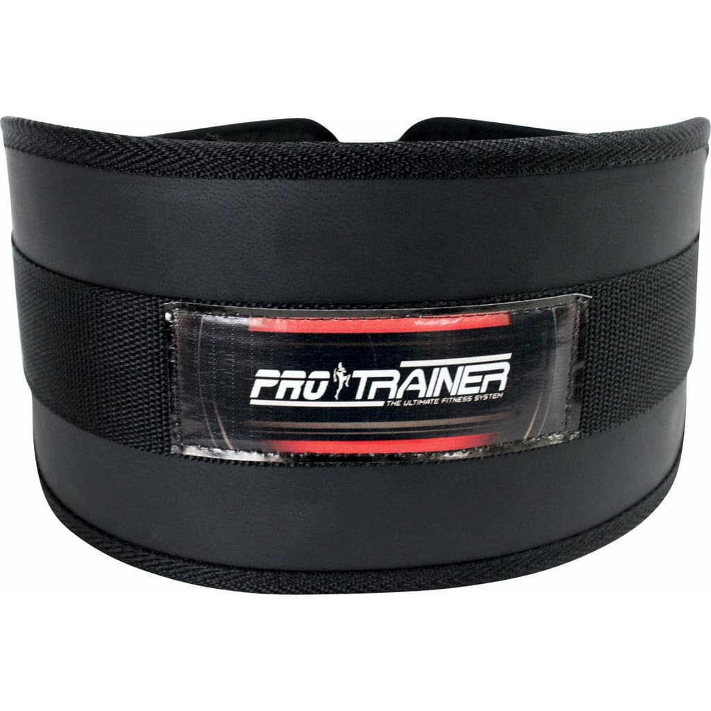 Cinturão Preto Lombar Pro trainer Agachamento