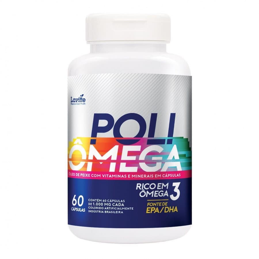 Poli Ômega Multi vitaminico Ômega 3 Epa Dha 1000mg (60 Caps)