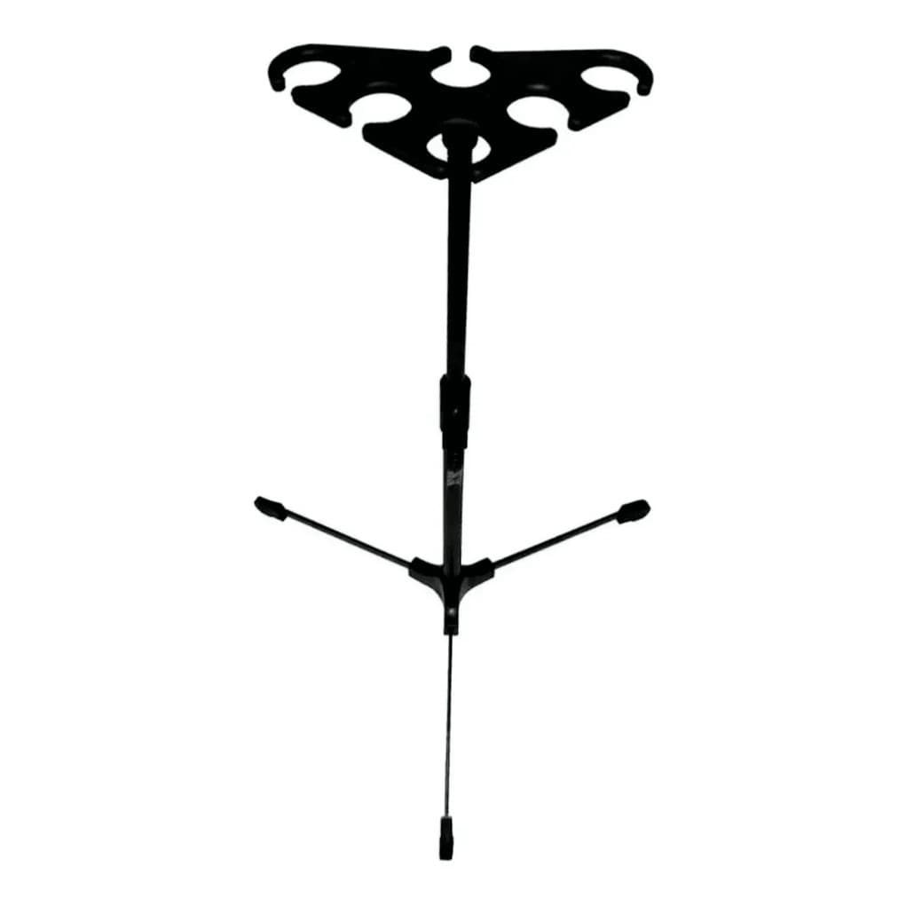 Suporte Pedestal Descanso 6 Microfones Sem Fio Ou Com Fio M6 Tripé Retrátil Igreja