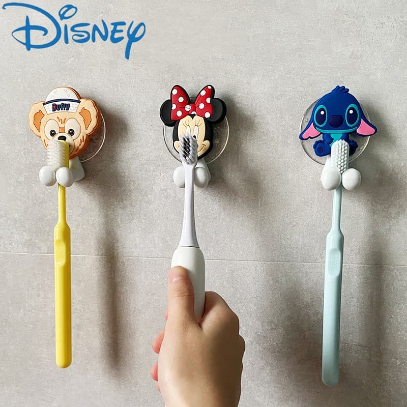 Suporte Para Escova De Dentes Elétrica Disney Cartoon Sem Perfurações Armazenamento De Banheiro