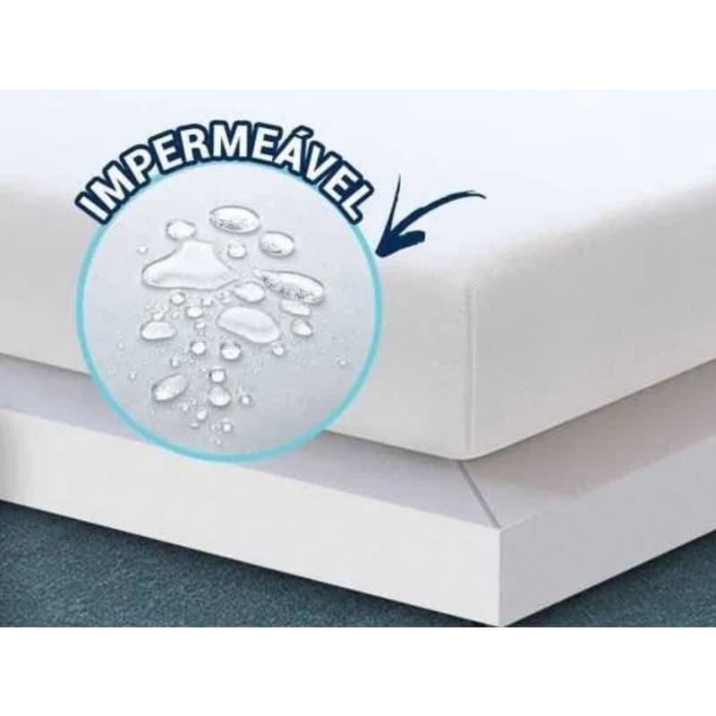 Capa Protetora De Colchão Impermeável Com Elástico Queen Box Master