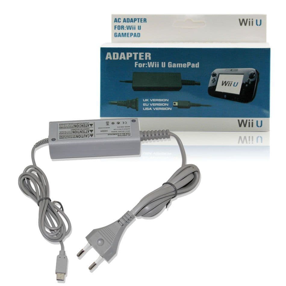 Carregador Nintendo Wii U Para Game Pad Fonte 100-240v Cinza