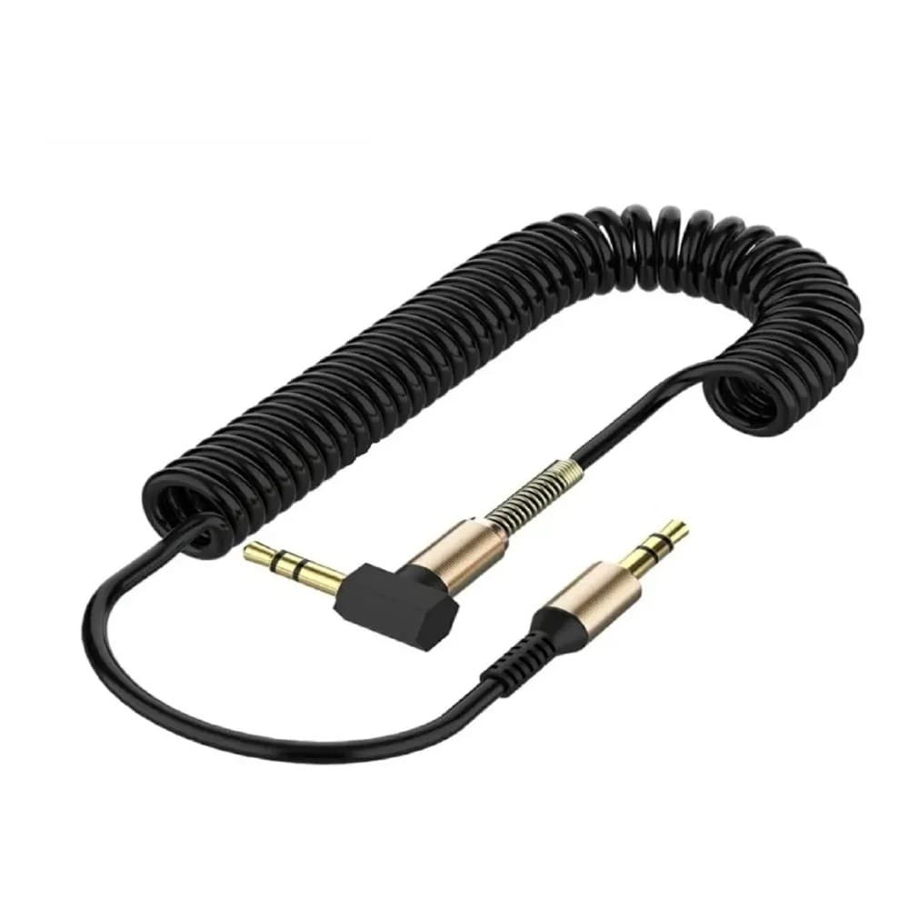 Cabo Auxiliar Espiral P2 + P2 Stereo Áudio Mp3