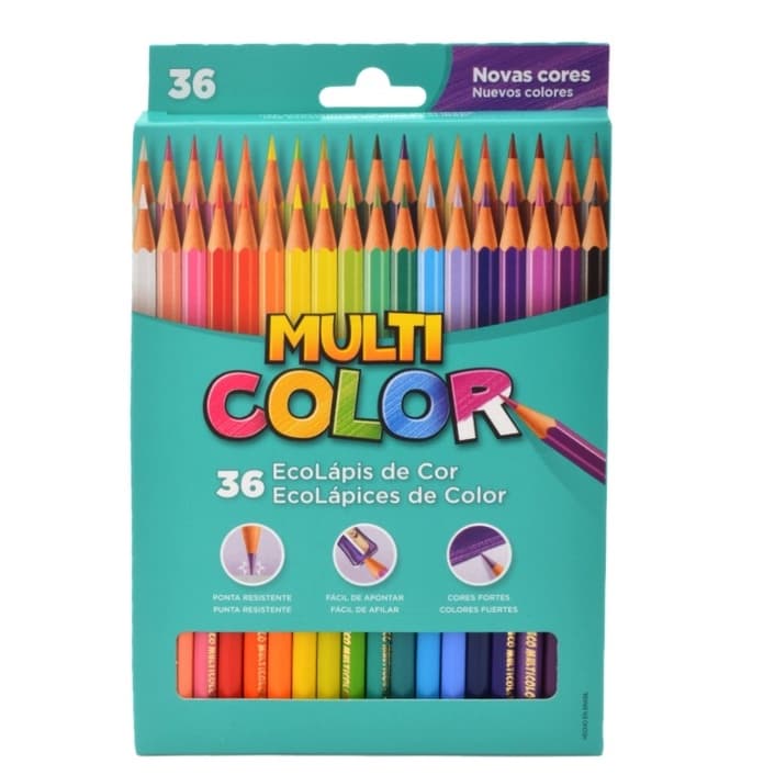 Lápis de cor 36 cores / 24 cores / 12 Cores Multicolor / Faber Castell