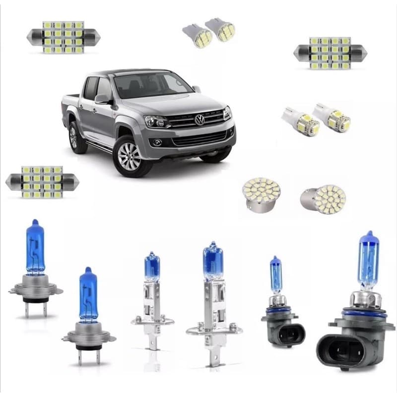 Kit Lampadas  Amarok Super Branca Alto/baixo E Milha + Led