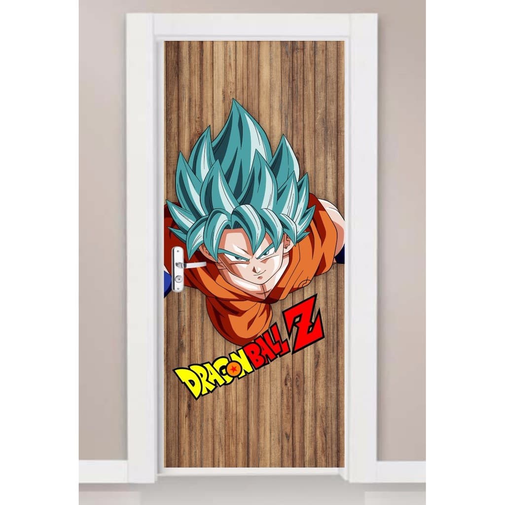Adesivo Decorativo Parede Dragon Ball Z Goku Madeira Oferta