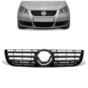GRADE FRONTAL DO RADIADOR VW POLO 07/12 PRETA