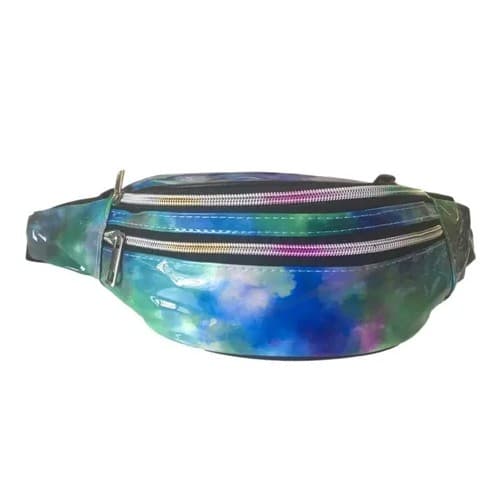 Pochete Tie Dye Feminina Neon Holográfica Metalizada