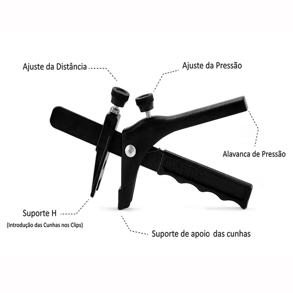 Alicate SLIM P/ Nivelador Porcelanato Piso | Nivelar para Cunhas Finas de 14mm