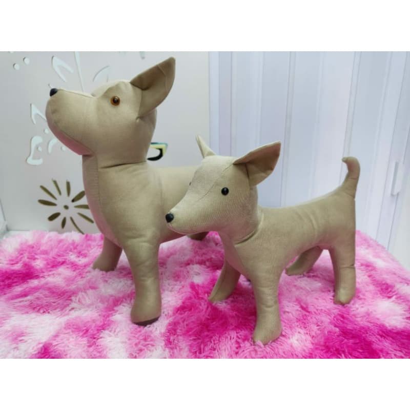 manequim cachorro pet shop kit P e M