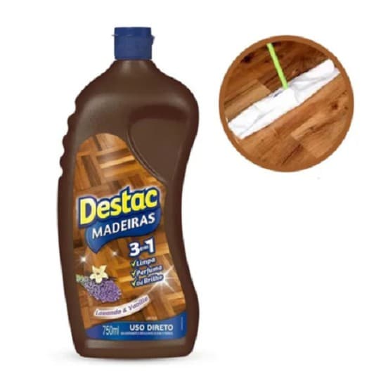 Limpador Perfumado Destac Madeira Limpa E Da Brilho 3 Em 1