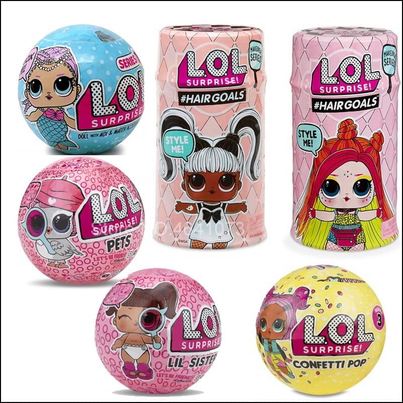 kids toys Brinquedos infantis  Glitter Unpacking Dress LOLS Surpresa Bonecos