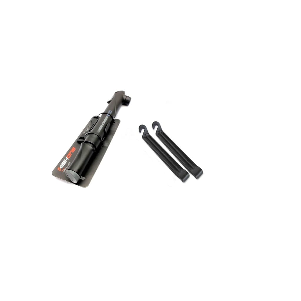 Kit bomba de ar bicicleta highone +2 espatulas de remover pneu zefal