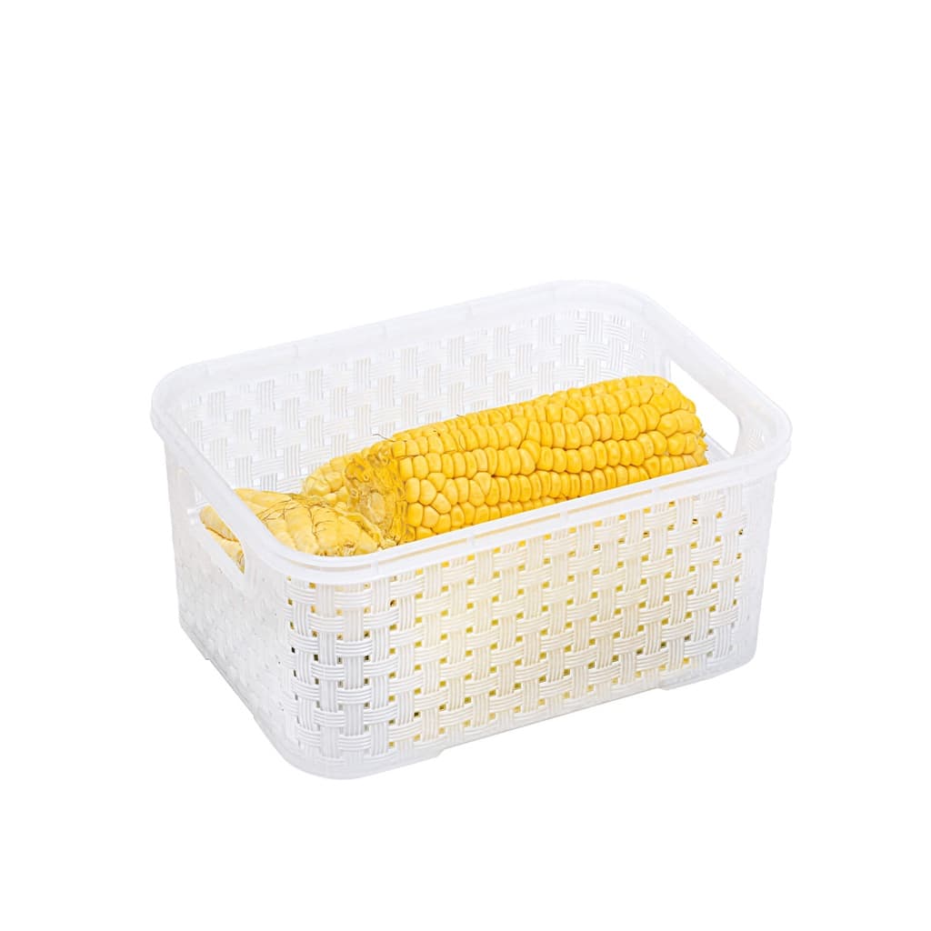 Organizadores de Geladeira Rattan 2L para Geladeira Cozinha Organizada Organização de Frios