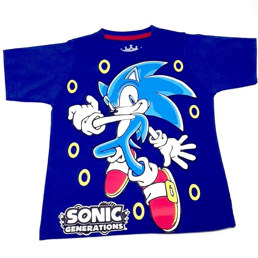Camiseta Sonic Infantil 100% Algodão Lançamento Top