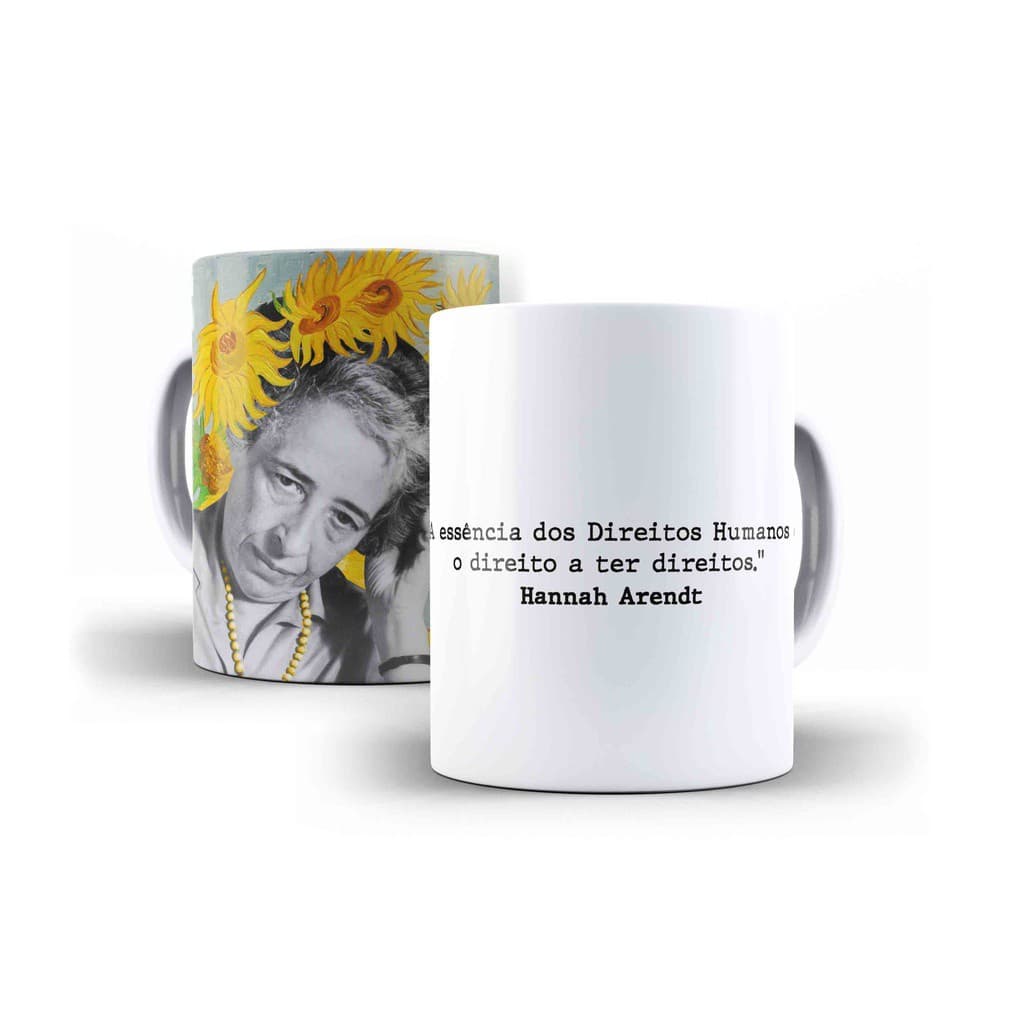 CANECA HANNAH ARENDT A ESSÊNCIA DOS DIREITOS HUMANOS
