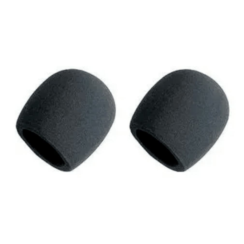 Espuma Para Microfone Proteção Globo Pop Filter Kit 2 Unidades Preta Par