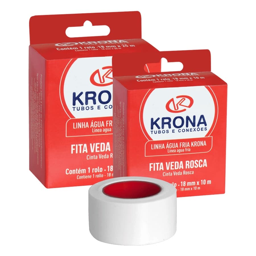 Fita veda rosca 18mm Krona