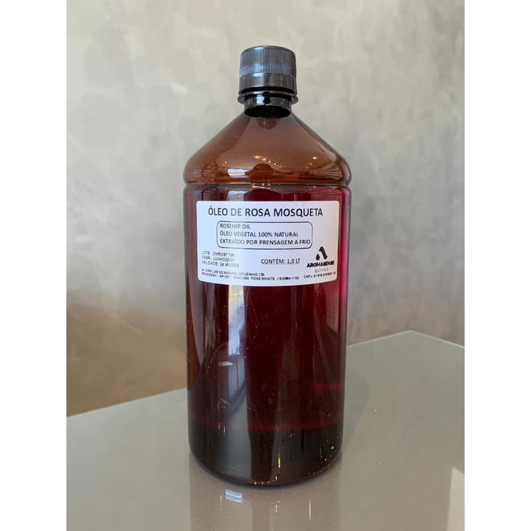 Óleo Rosa Mosqueta 100% Puro Clareador de Manchas 1LT