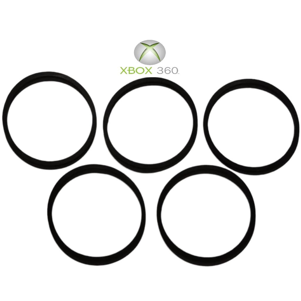 Kit Com 5 Correia Borracha Gaveta Drive Xbox 360 Fat E Slim