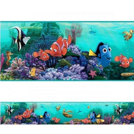 5 metros faixa decorativa Adesivo Border Infantil Fundo Do Mar Star = 583