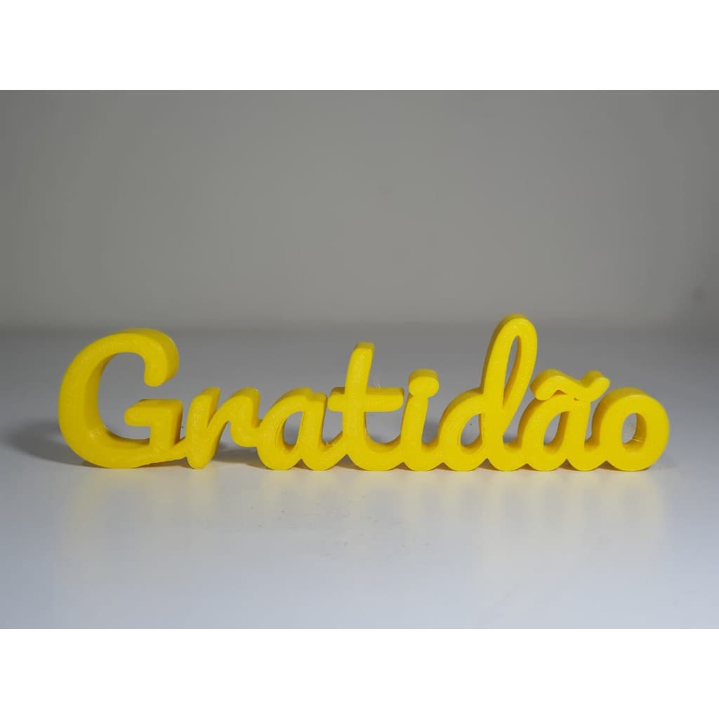 Palavra Gratidão 18cm Decorativo - Envio Imediato
