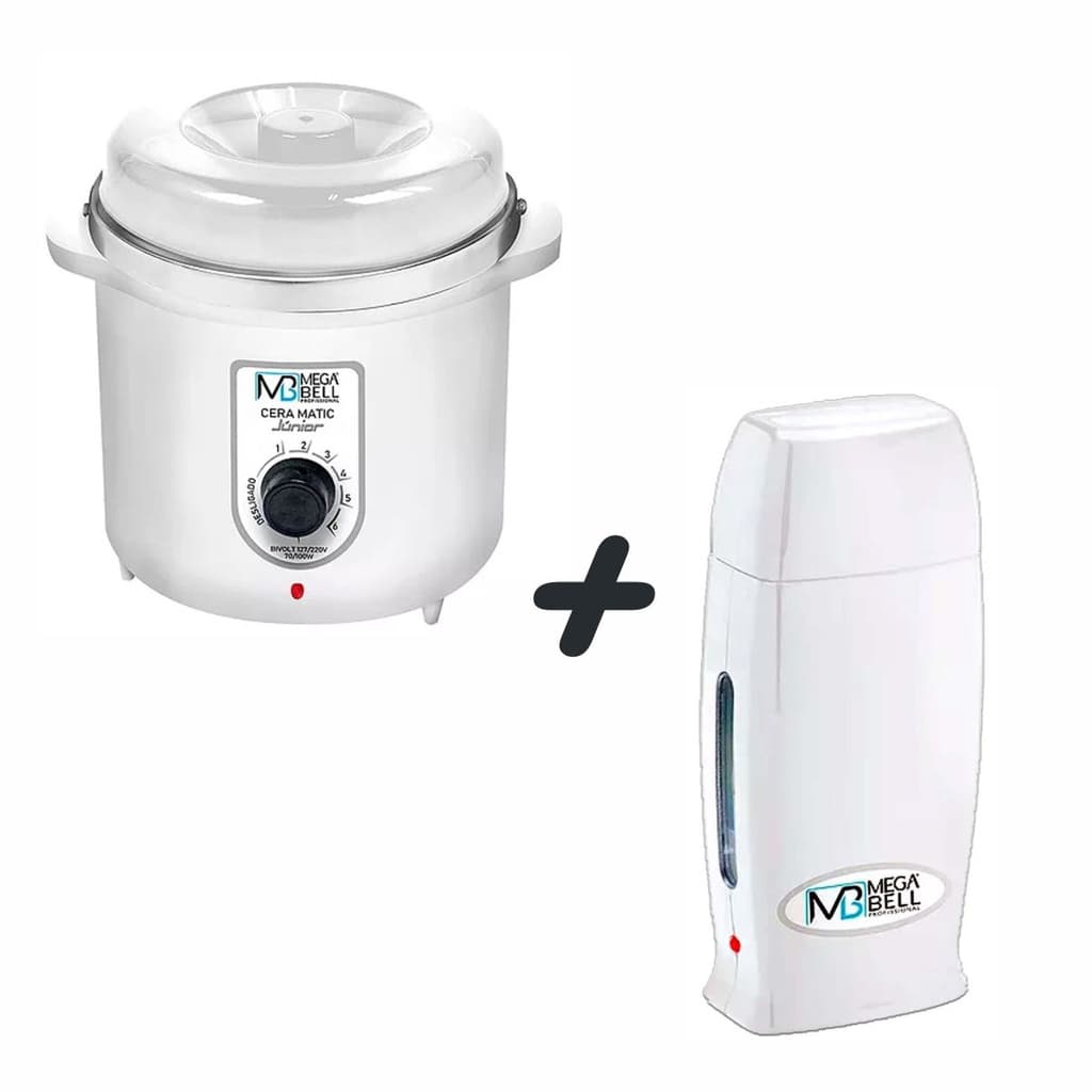 Kit Termocera 700g BRANCO + Roll On BRANCO Mega Bell