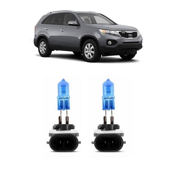 Par Lampada Super Branca Farol de Milha Sorento 2011 2012 2013 2014 8500k H27