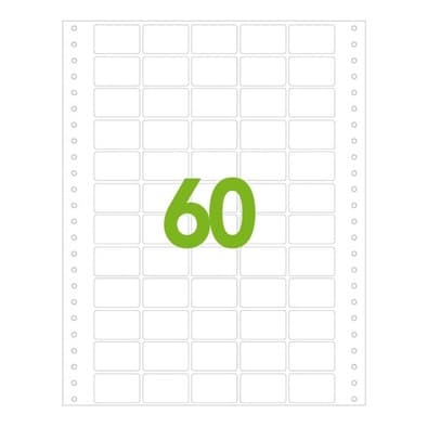 Etiqueta Adesiva Continua 38x24,0mm 05 Carreiras Cx C/30000 3083 Colacril