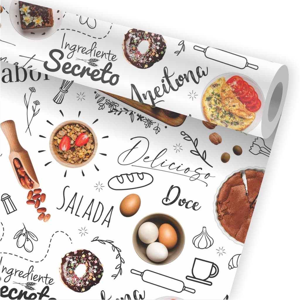 Papel De Parede Cozinha Lanchonete Comida Restaurante A496