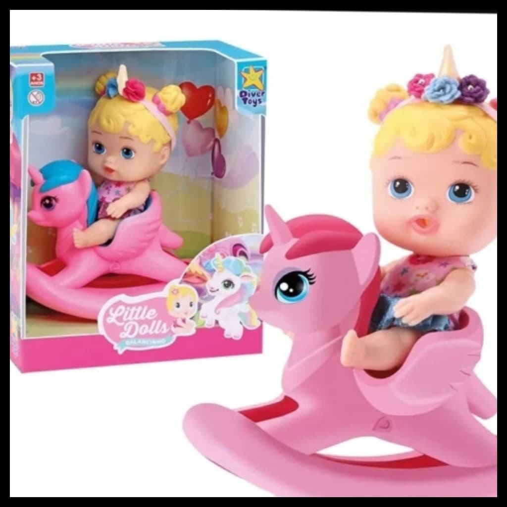 Boneca Unicornio Balanço