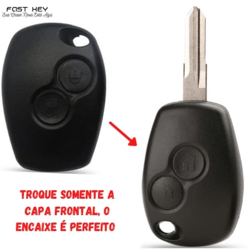 Capa Chave Telecomando Alarme Renault Logan Sandero Duster