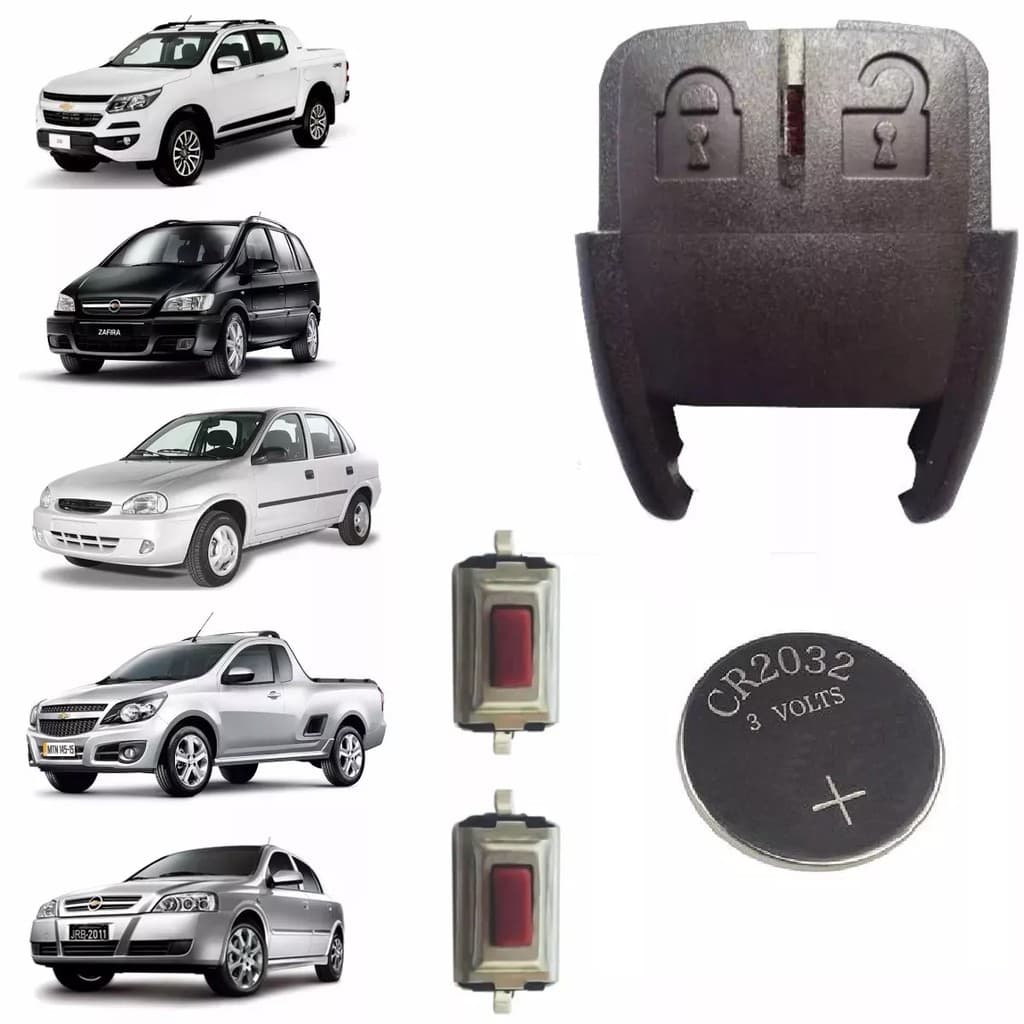 Kit Capa Chave Gm - Astra/montana/corsa/celta/prisma/agile