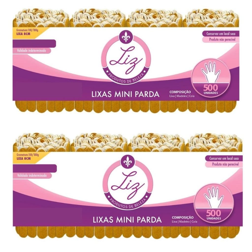 1000 Mini Lixa Promoção atacado Liz Produtos de Beleza