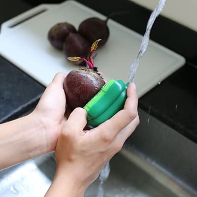 Escova lava alimentos / Para Higienizar Frutas e legumes