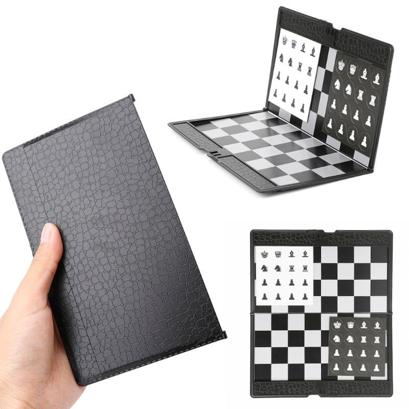 Conjunto Tabuleiro Bolso Dobrável Para Xadrez