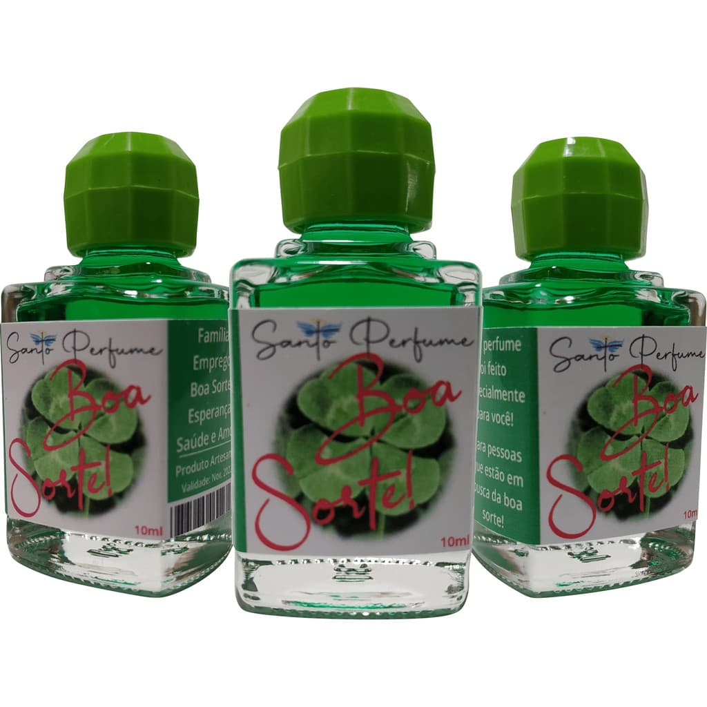 Perfume Boa Sorte 10ml, para você atrair toda a sorte do mundo, além de boas energias