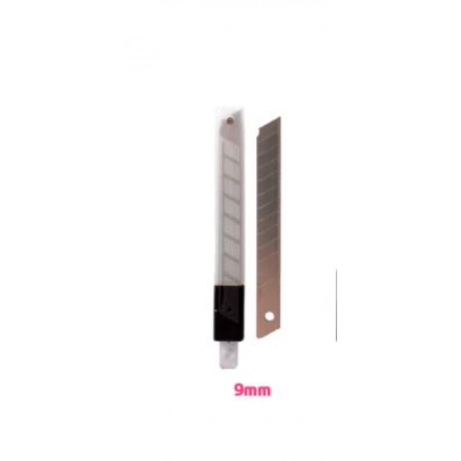 Lamina de Estilete Leonora 9mm Embalagem com 10 Laminas