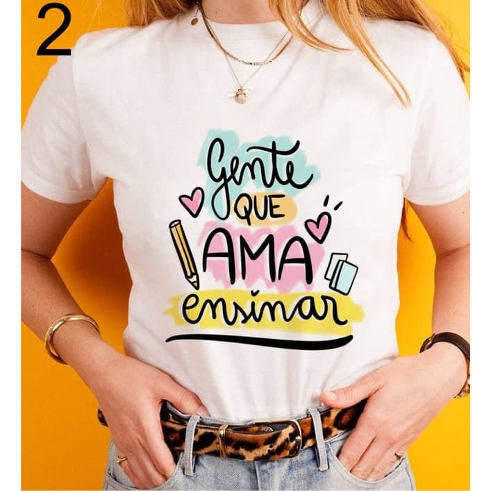 Blusa T Shirt Feminina CAMISETA UNISSEX,Pedagogia ,Camiseta Professora Profissões