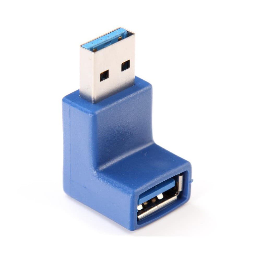 Conector Adaptador Usb 3.0 90 Graus Fêmea Macho Joelho Angulado