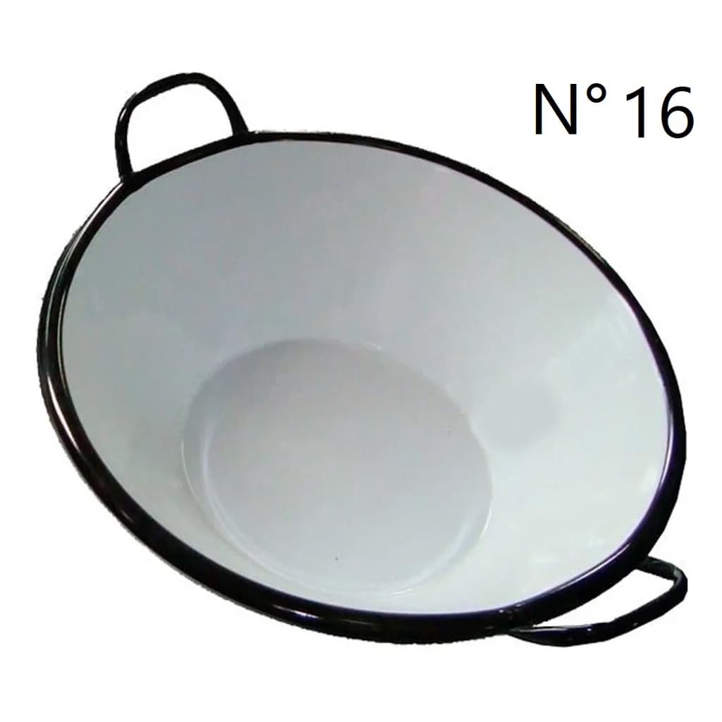 Tacho Esmaltado N°16 Para Frituras 7 Litros Batatas Pastel e Salgados